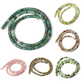 4x4mm Natural Stone Cylinder Beads for Jewelry Making DIY Charms Bracelet