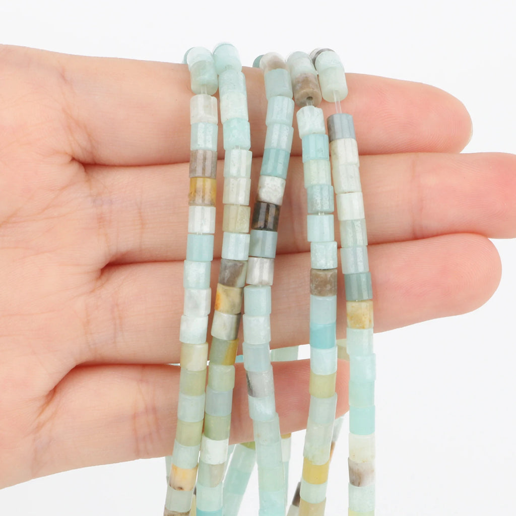 4x4mm Amazonite Stone Rondelle Beads 15''