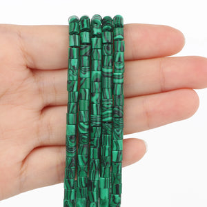 Green Malachite Rondelle Beads 4x4mm for Jewelry Making 15''