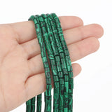 Green Malachite Rondelle Beads 4x4mm for Jewelry Making 15''
