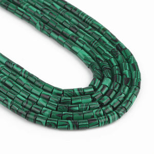 Green Malachite Rondelle Beads 4x4mm for Jewelry Making 15''