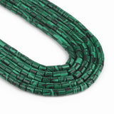 Green Malachite Rondelle Beads 4x4mm for Jewelry Making 15''