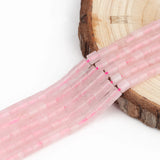 Pink Quartz Rondelle Beads 4x4mm 15''
