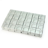 Silver Earring Gift Boxes Square Mini Jewelry Display Case 24pcs/Lot
