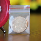 100Pcs Transparent Jewelry Pill Hermetic Bag Zip Lock Plastic Bags