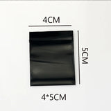 Small Size Zip Lock Bags 0.2mm 100pcs Jewelry Plastic Packaging Bags