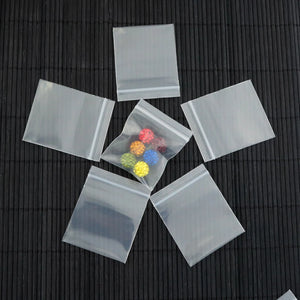 100Pcs 4x5cm Transparent Zip Lock Bags for Jewelry