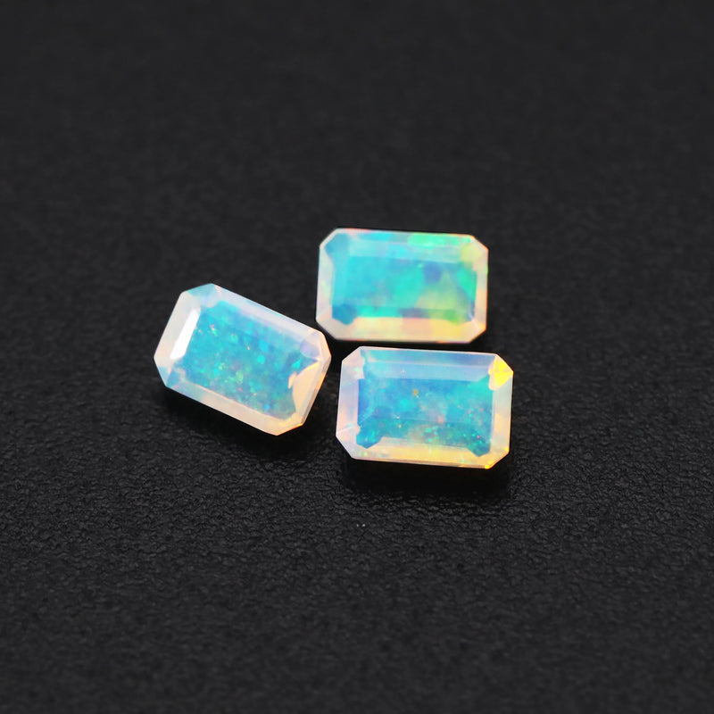 4x6MM Africa Opal Rectangle Gemstone Mood Change Stone DIY Jewelry