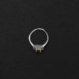 4x6MM Rectangle Prong Bezel Silver Ring Setting