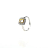 4x6MM Rectangle Prong Bezel Silver Ring Setting