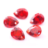 Colorful Tear Drop Cut CZ Straight Hole Beads Jewelry DIY