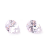 Colorful Tear Drop Cut CZ Straight Hole Beads Jewelry DIY