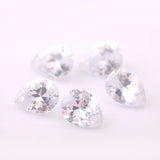 Colorful Tear Drop Cut CZ Straight Hole Beads Jewelry DIY