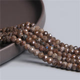 4x6mm Coffee Labradorite Jaspers Gem Beads