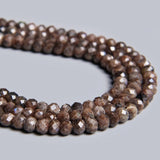 4x6mm Coffee Labradorite Jaspers Gem Beads