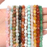 4x6mm Crystal Agate Aventurine Jasper Stone Beads Round Spacer Loose Beads