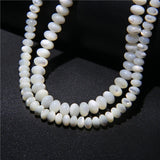 4x6mm Shell Beads Mother Of Pearl Spacer Jewelry Necklace Bracelet