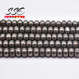 4x6mm Iron Pyrite Stone Beads for DIY Jewelry Making
