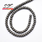 4x6mm Iron Pyrite Stone Beads for DIY Jewelry Making