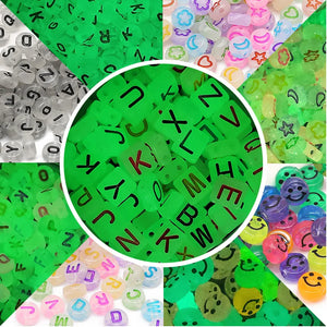 4x7MM Glow In The Dark Acrylic Spacer Beads For Jewelry Making