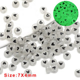 4x7MM Glow In The Dark Acrylic Spacer Beads For Jewelry Making