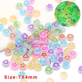 4x7MM Glow In The Dark Acrylic Spacer Beads For Jewelry Making