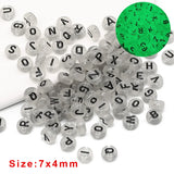 4x7MM Glow In The Dark Acrylic Spacer Beads For Jewelry Making