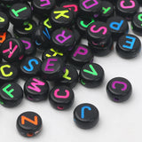 100pcs Colored Alphabet Acrylic Beads for DIY Jewelry Making