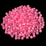 Rose Pink Alphabet Letters Beads 100pcs for Jewelry Making DIY Bracelets