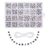 4x7mm Acrylic English Letter Beads DIY Alphabet Letters Set
