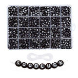 4x7mm Acrylic English Letter Beads DIY Alphabet Letters Set