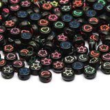 7mm Flower Star Heart Moon Pattern Acrylic Beads for Jewelry Making