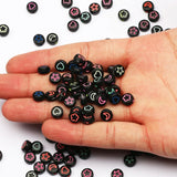 7mm Flower Star Heart Moon Pattern Acrylic Beads for Jewelry Making