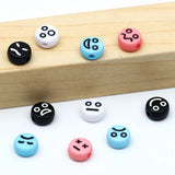 4x7mm Acrylic Smiley Spacer Beads for DIY Jewelry Making