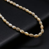 4x7mm Rice-shaped Mother-of-pearl Shells Spacer Beads