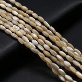 4x7mm Rice-shaped Mother-of-pearl Shells Spacer Beads