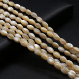 4x7mm Rice-shaped Mother-of-pearl Shells Spacer Beads