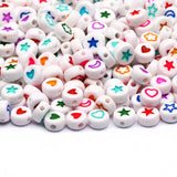 Colorful Pattern Acrylic Beads for DIY Jewelry Making