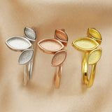 8MM Breast Milk Resin Marquise Ring 925 Sterling Silver