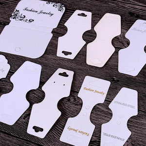 100pcs Stainless Steel Jewelry Cards for Packaging Hang Tags
