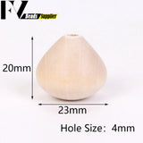 Natural Wood Beads Conical Shape Charms for Jewelry Making DIY Crafts