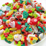 Resin Christmas Tree Bell Snowman Patch Crafts DIY Jewelry Making Accessories