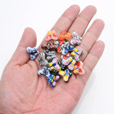 14x18mm Butterfly Ceramic Beads for Jewelry Making, 5/10/20 pcs