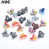 14x18mm Butterfly Ceramic Beads for Jewelry Making, 5/10/20 pcs