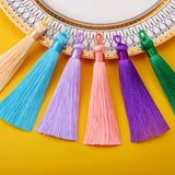 Earrings Tassel Pendant Crafts Diy Jewelry Making Bags Keychain Satin Fringe