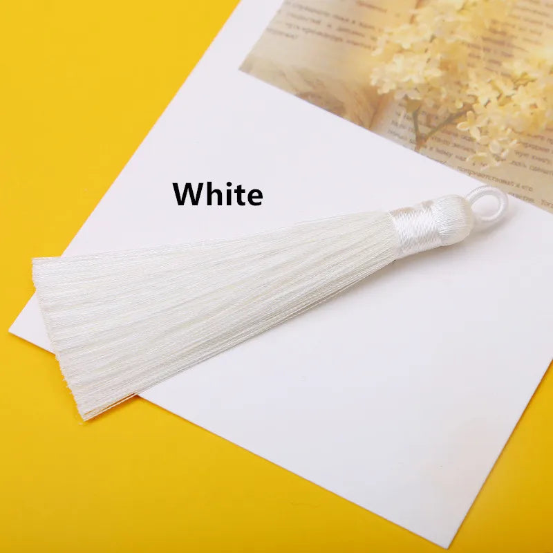 Earrings Tassel Pendant Crafts Diy Jewelry Making Bags Keychain Satin Fringe