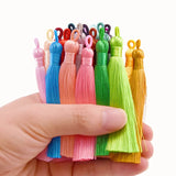Earrings Tassel Pendant Crafts Diy Jewelry Making Bags Keychain Satin Fringe