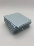 50PCS 8X8CM Pink Green Silver Polish Cleaning Wiping Cloth Opp Bags