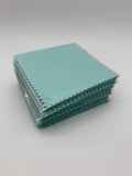 50PCS 8X8CM Pink Green Silver Polish Cleaning Wiping Cloth Opp Bags