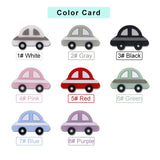 Mini Car Silicone Beads Food DIY Pacifier Chain Necklace Baby Teething Toys